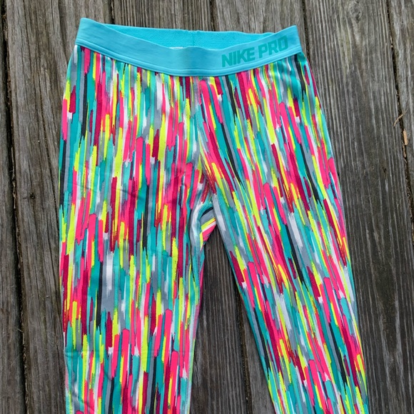 Colorful Nike Pro Leggings - Picture 3 of 4
